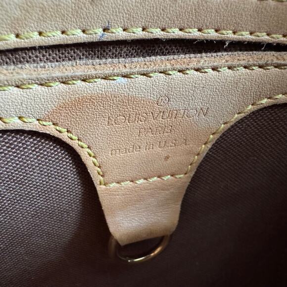 Louis Vuitton Ellipse PM Monogram Canvas Satchel Handbag Purse Bag Brown - Picture 9 of 12